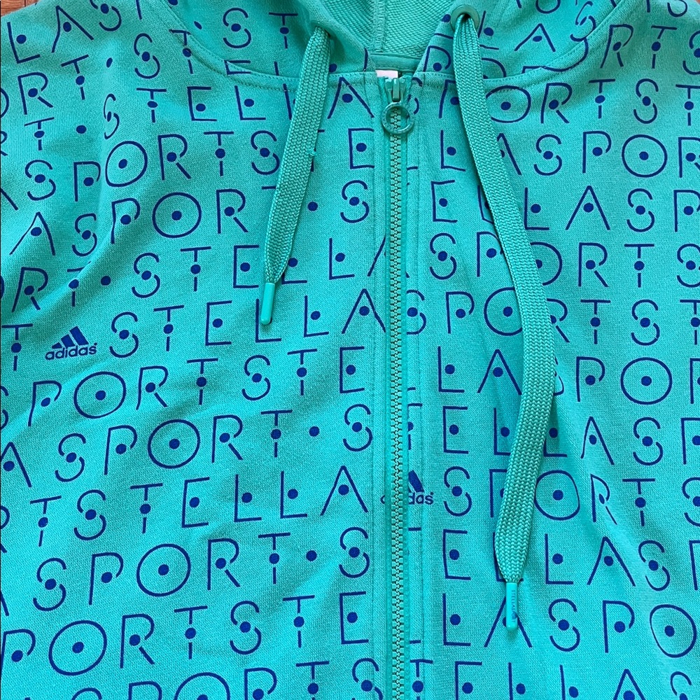 ADIDAS BY STELLA MCCARTNEY STELLA SPORT Cropped Hoodie & Running Tights Set L - Picture 6 of 16